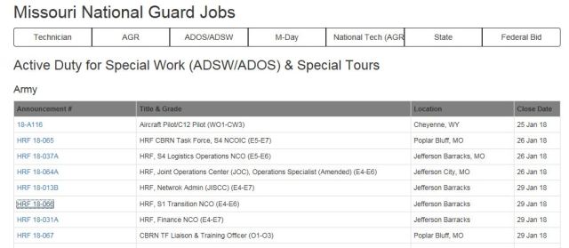 1-job listings mo guard